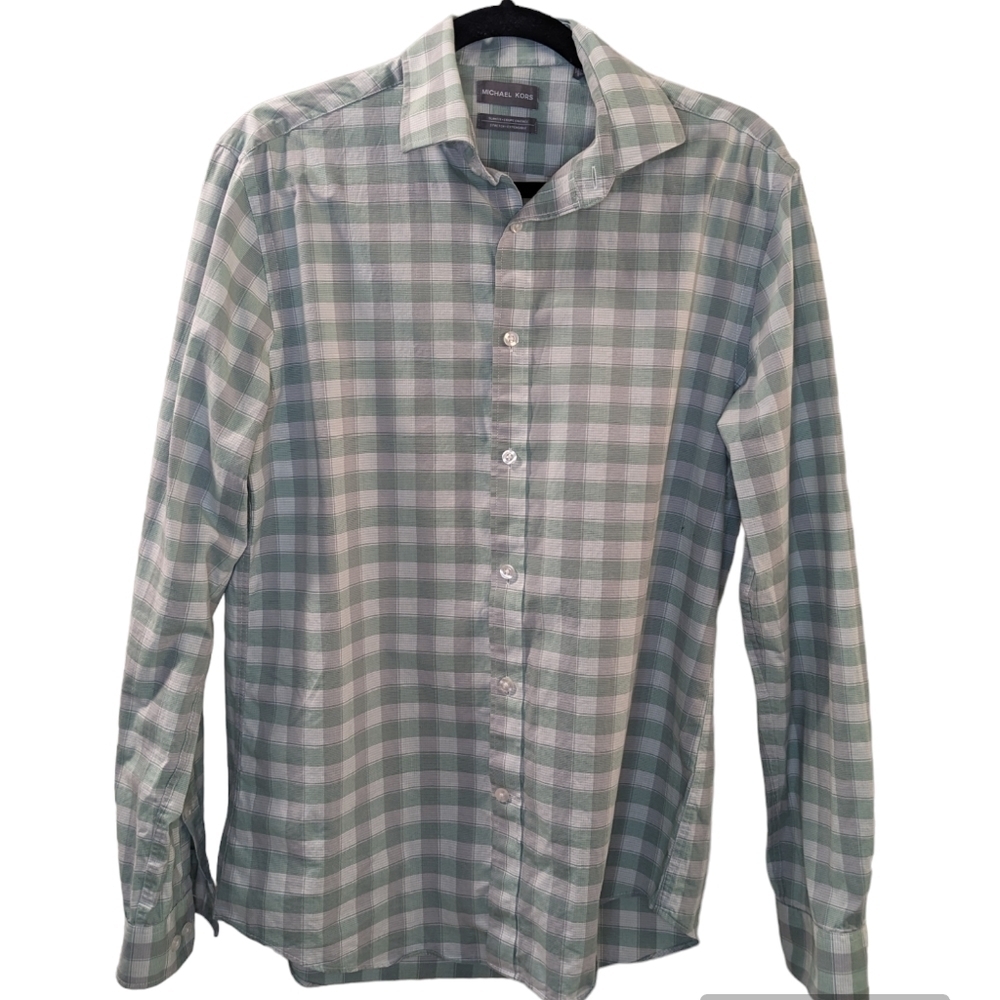 Michael Kors men's Slim fit stretch dress shirt size L.  Office wear